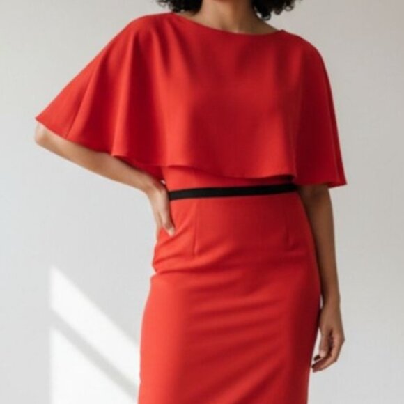 Red Black Holiday Party Mini Dress Christmas Size 2 - Picture 1 of 12